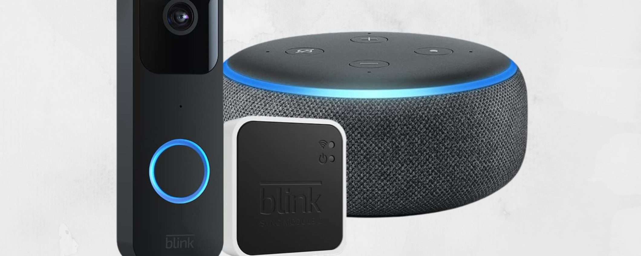 Campanello smart Blink + speaker con Alexa + hub: kit a 55€, FOLLIA (-61%)