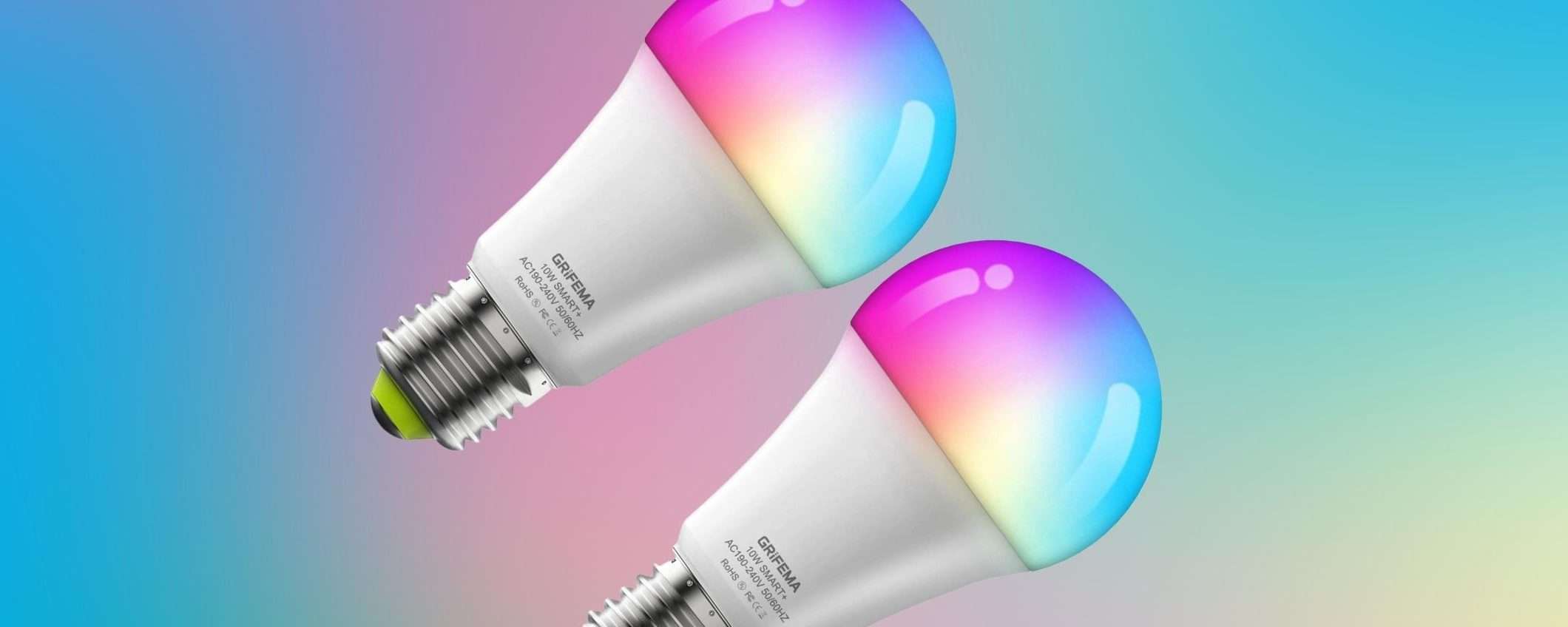 Lampadine SMART, 2 al prezzo di uno e sono MULTICOLOR