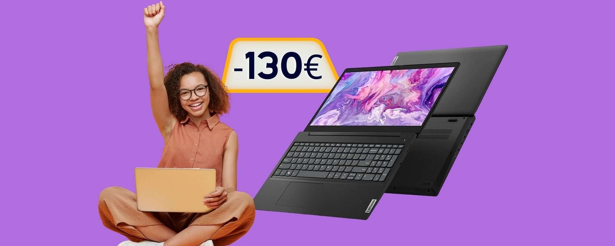 Lenovo IdeaPad 3: SCONTO di 130€ è da prendere SUBITO