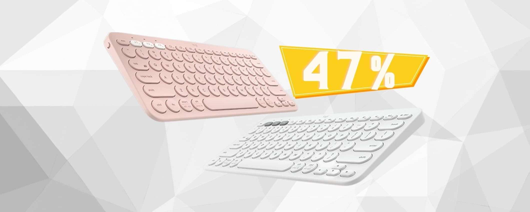 Logitech K380: la tastiera compatta al 47% in MENO su Amazon