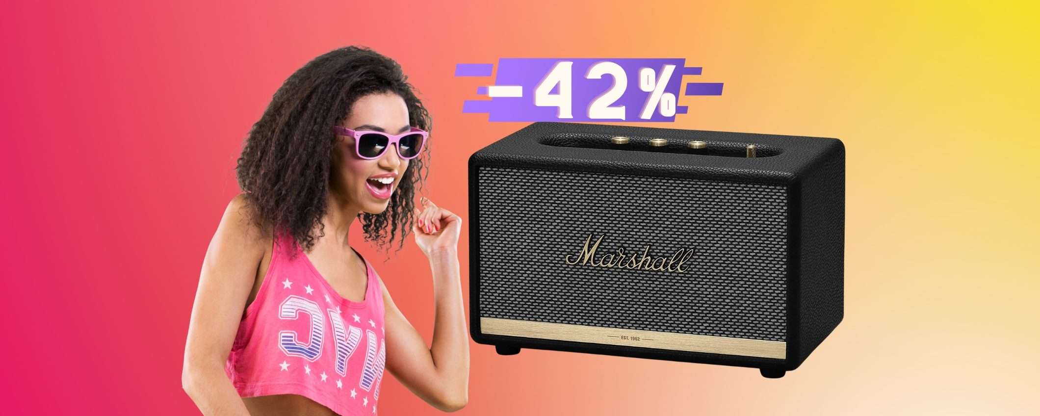 Marshall Acton II a un prezzo FOLLE su Amazon, speaker Bluetooth WOW