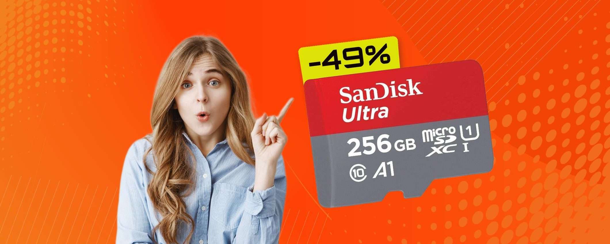 MicroSD 256GB: dai un BOOST allo smartphone con poco più di 30€