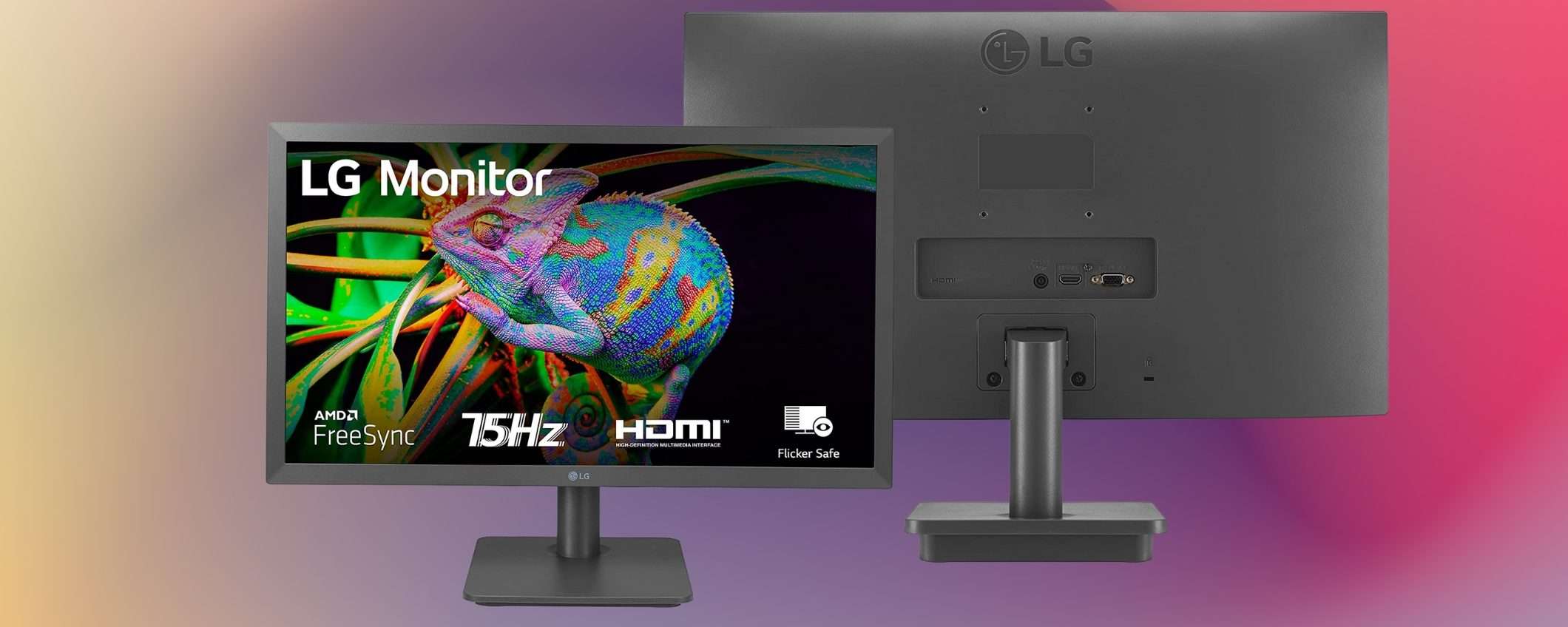 Al computer con classe: monitor LG da 22 pollici a soli 99€ BOMBA