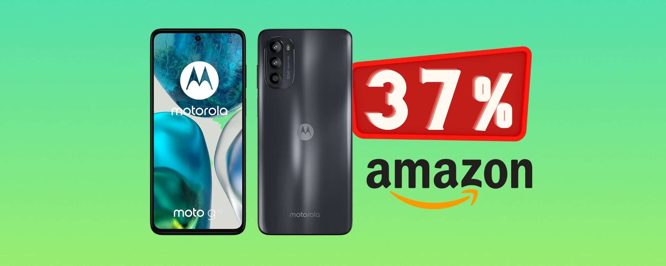 Motorola moto g52: prezzo da CAPOGIRO su Amazon (-37%)