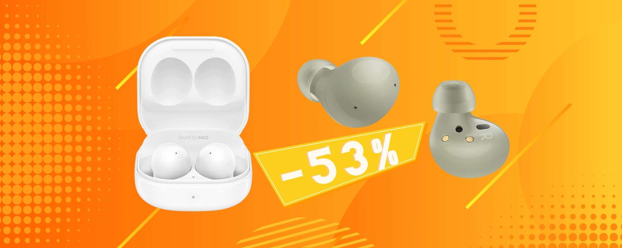 Samsung Galaxy Buds2 al prezzo più basso di sempre su Amazon (-53%)