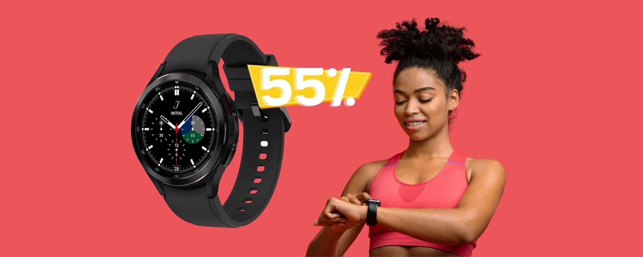 Samsung Galaxy Watch4: prezzo SGRETOLATO del 55%