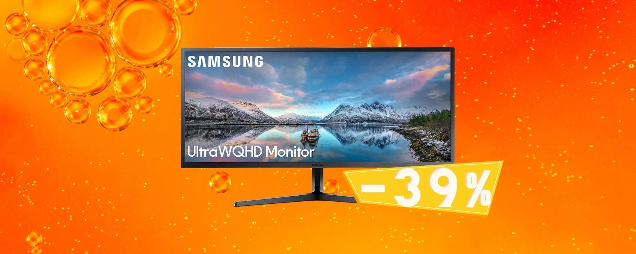 Samsung Monitor da 34 pollici: prezzo in CADUTA LIBERA (-39%)