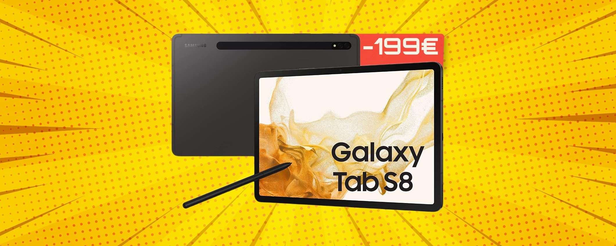 Samsung Galaxy Tab S8 in offerta BOMBA: -199€ con il Black Friday