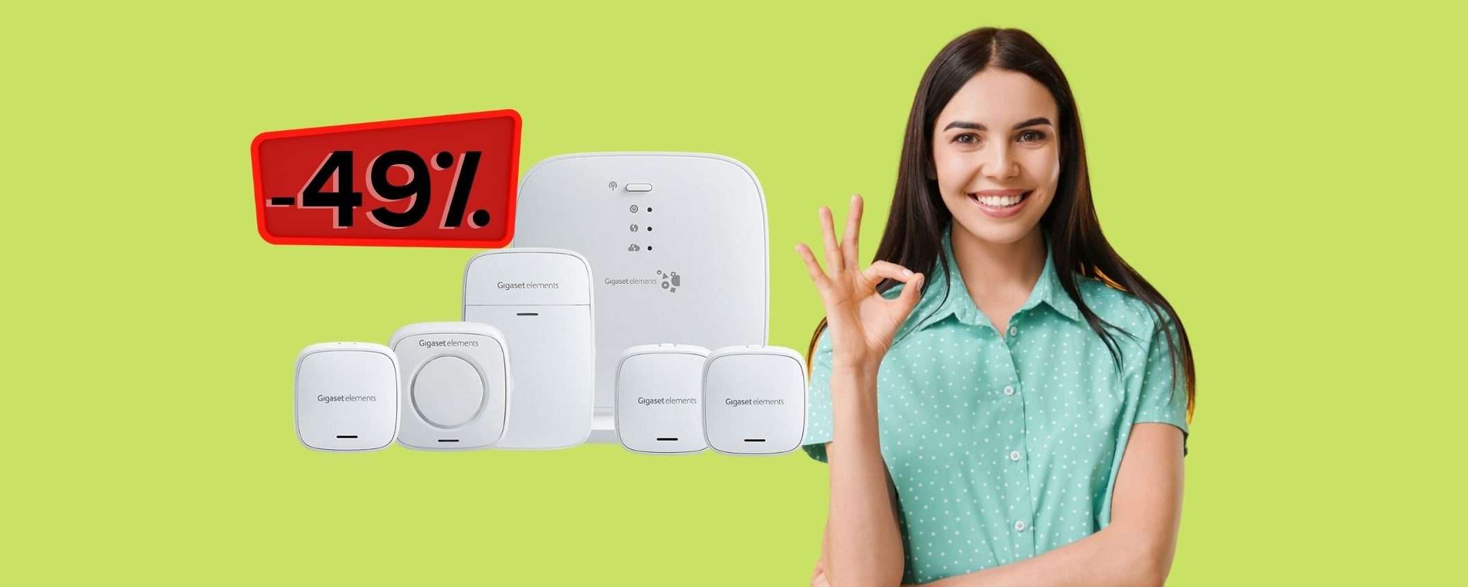 Sistema di allarme smart: casa sicura a prezzo SHOCK (-49%)