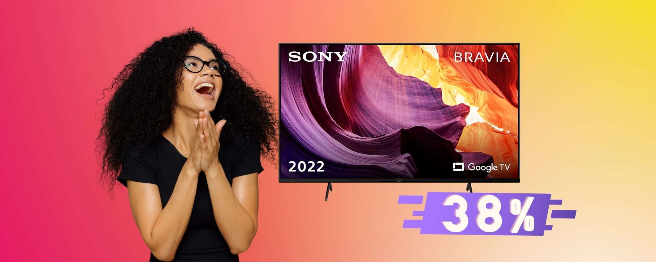 Sony BRAVIA: il prezzo CROLLA per la TV 4K da 50