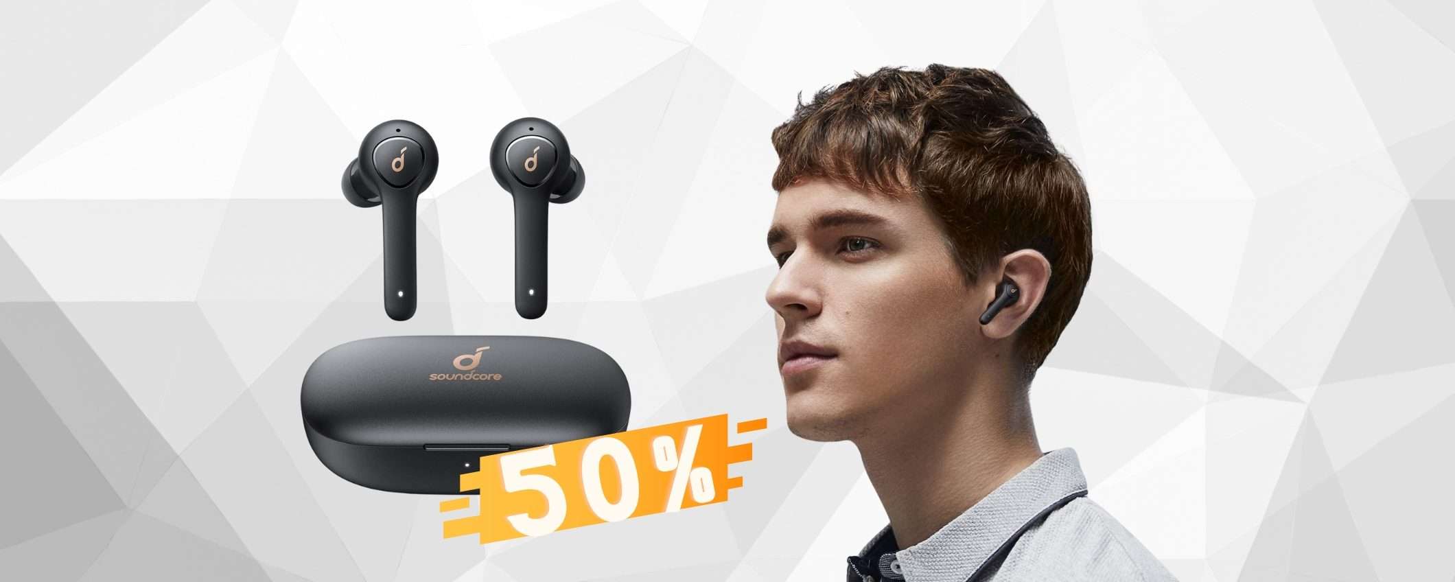 Soundcore Life P2: auricolari Bluetooth ECCEZIONALI al 50% su Amazon