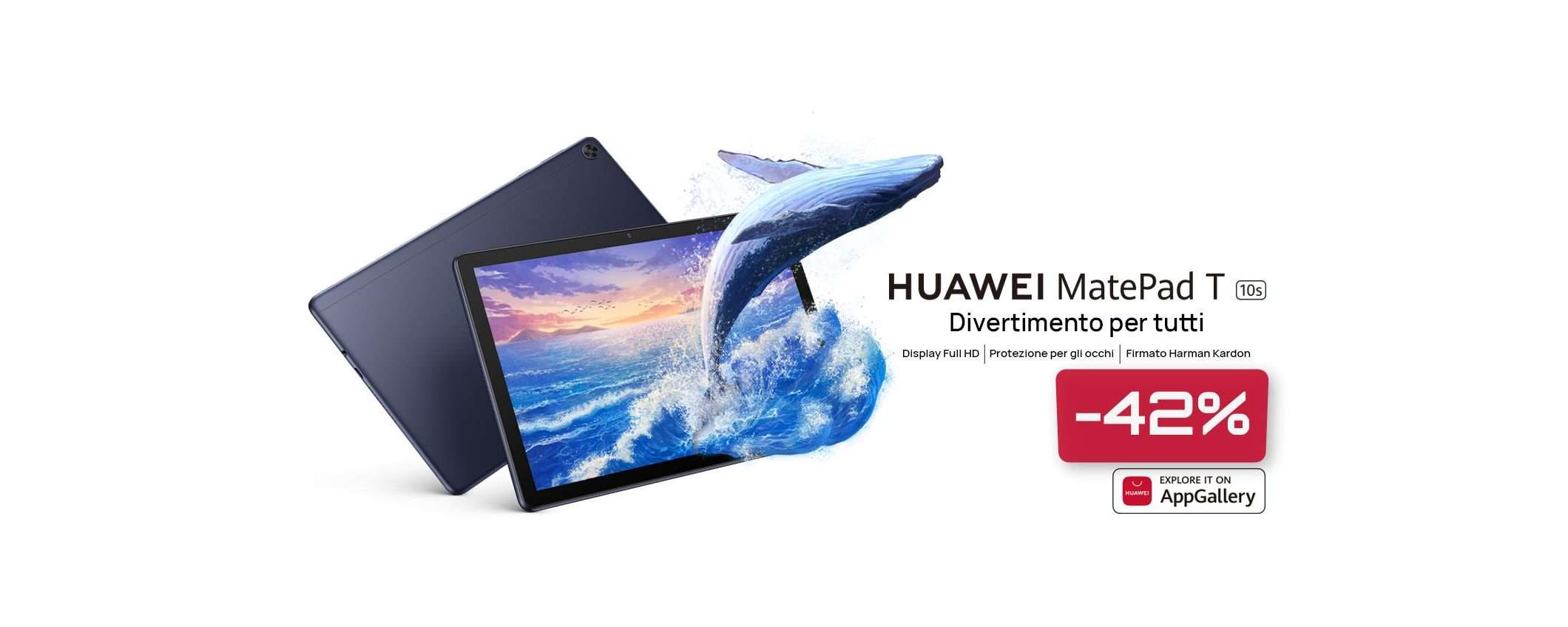 Tablet Huawei 10 pollici FullHD: OCCASIONE a 167€ con il Black Friday