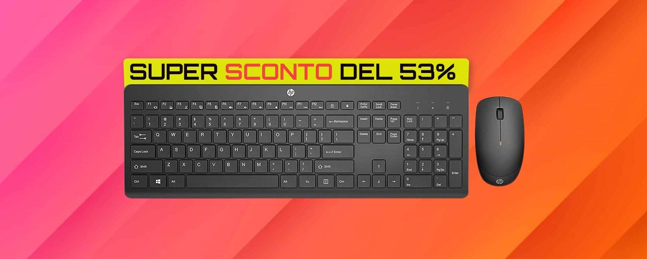 Tastiera e mouse HP: già tuoi con 20€ al Black Friday (SCONTO 53%)