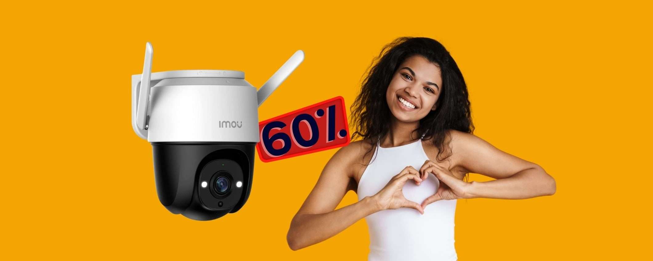 Telecamera Wifi da esterno a MENO di 40€ su Amazon