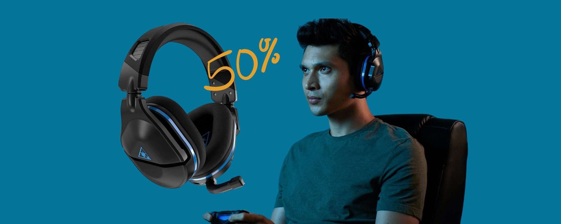 Turtle Beach: le cuffie wireless per PS4 e PS5 in SCONTO al 50%