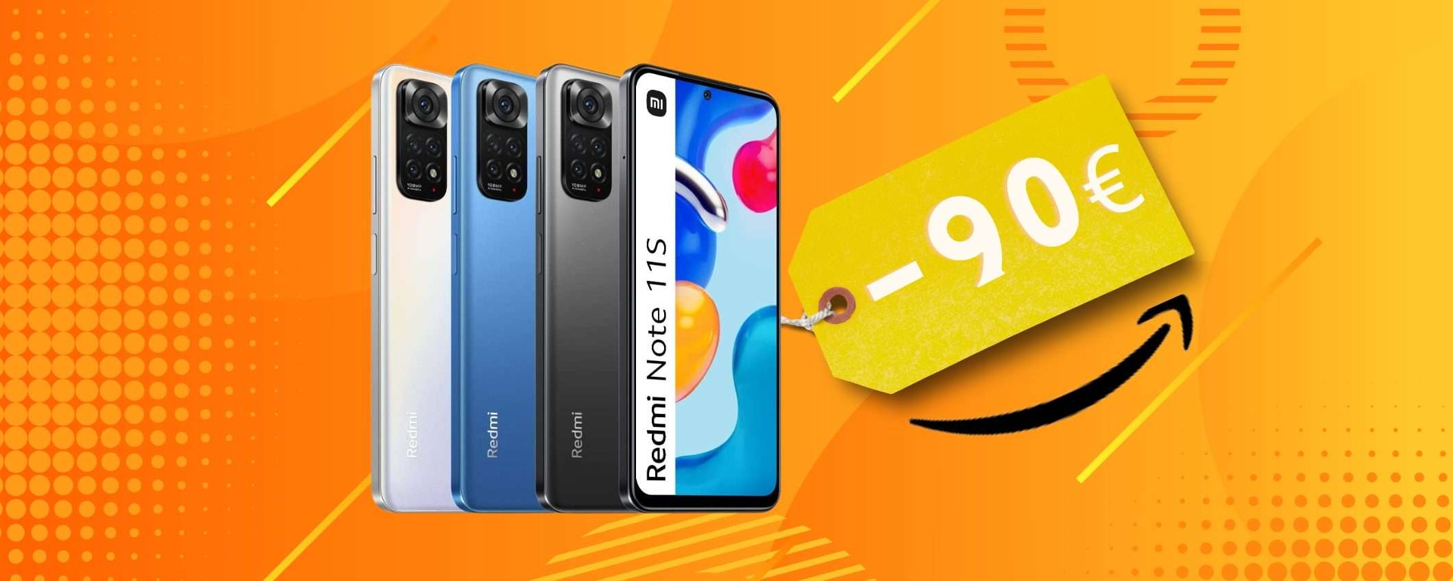 Xiaomi Redmi Note 11S a 90€ in MENO su Amazon