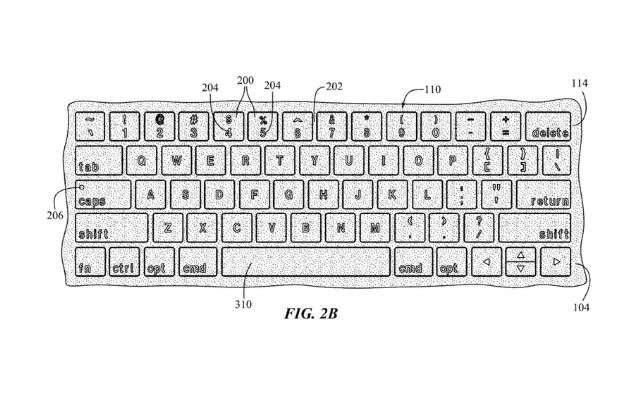 brevetto Apple tastiera