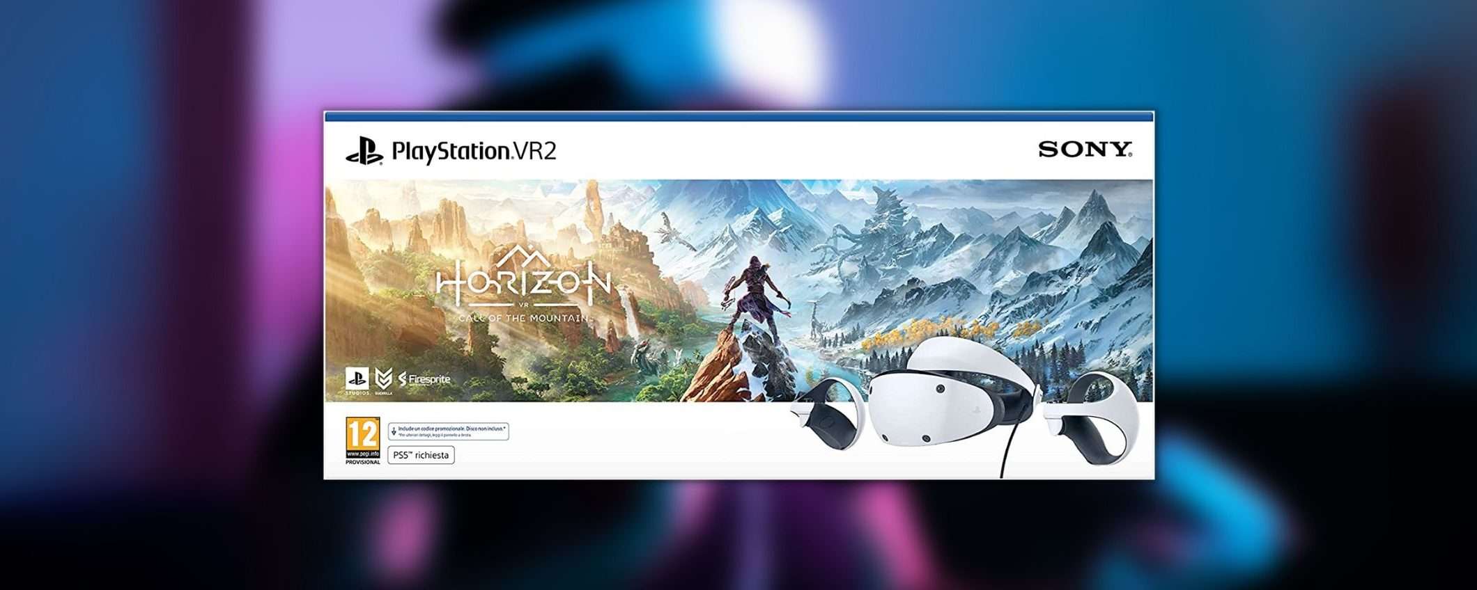 PS VR2 con Horizon Call of The Mountain: prenota adesso il bundle su Amazon