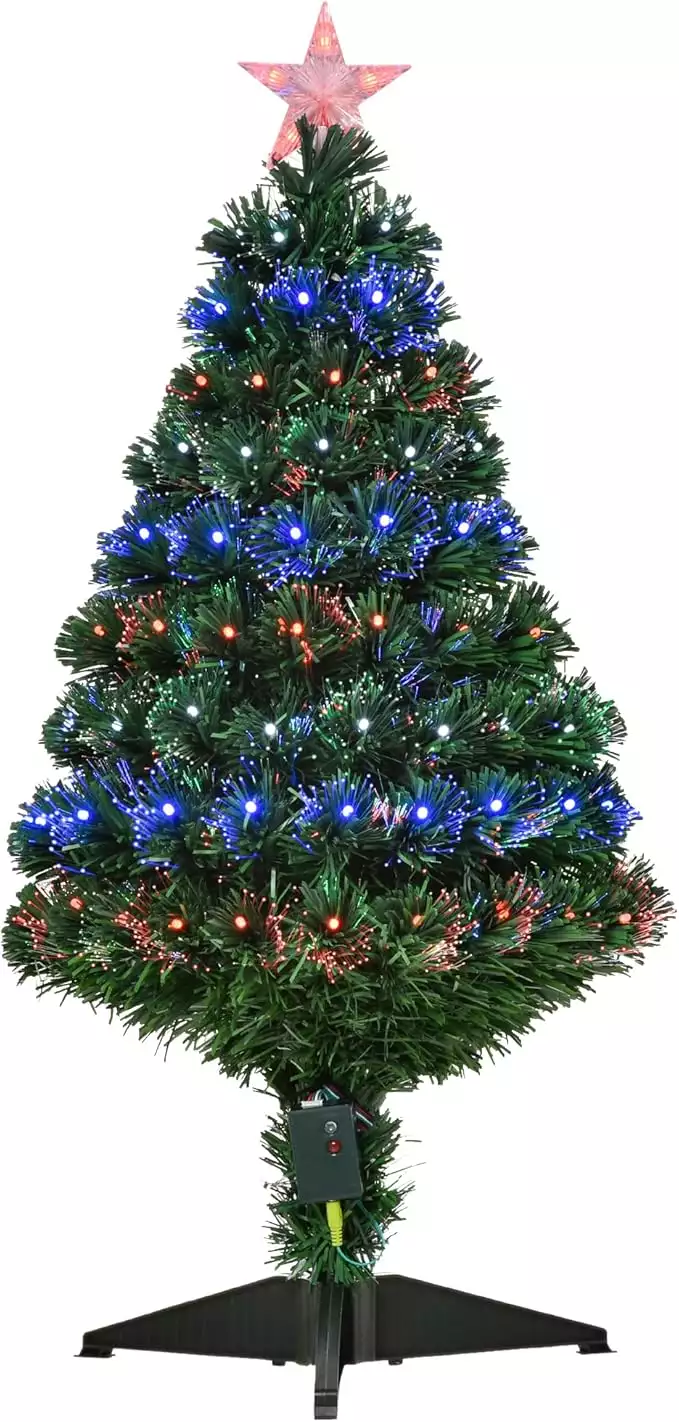 HOMCOM Albero di Natale Artificiale 90cm