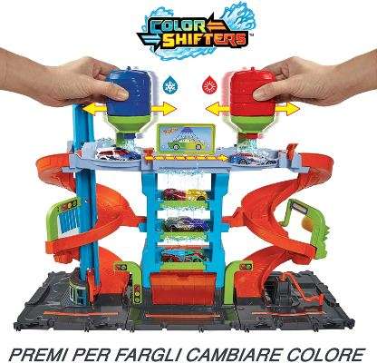 Hot Wheels Mega Torre Autolavaggio cambio colore