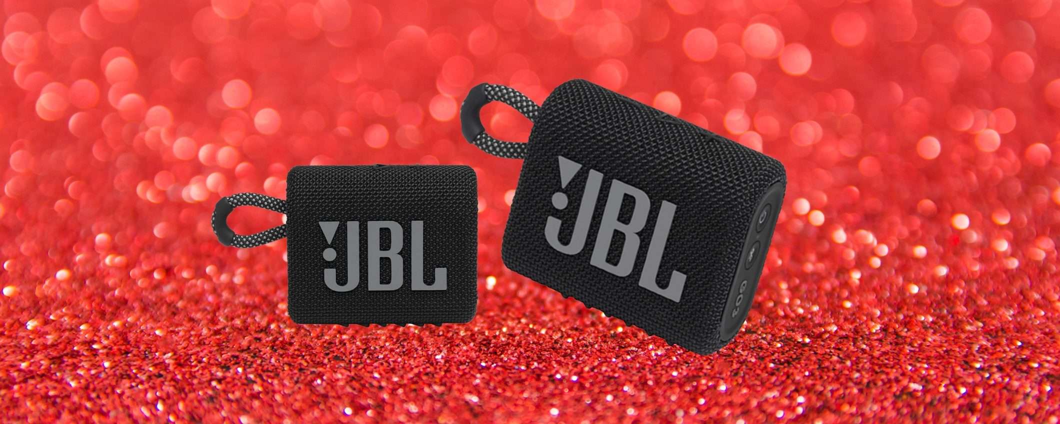 JBL GO 3: agganciala allo zaino e porta la festa con TE (-25%)