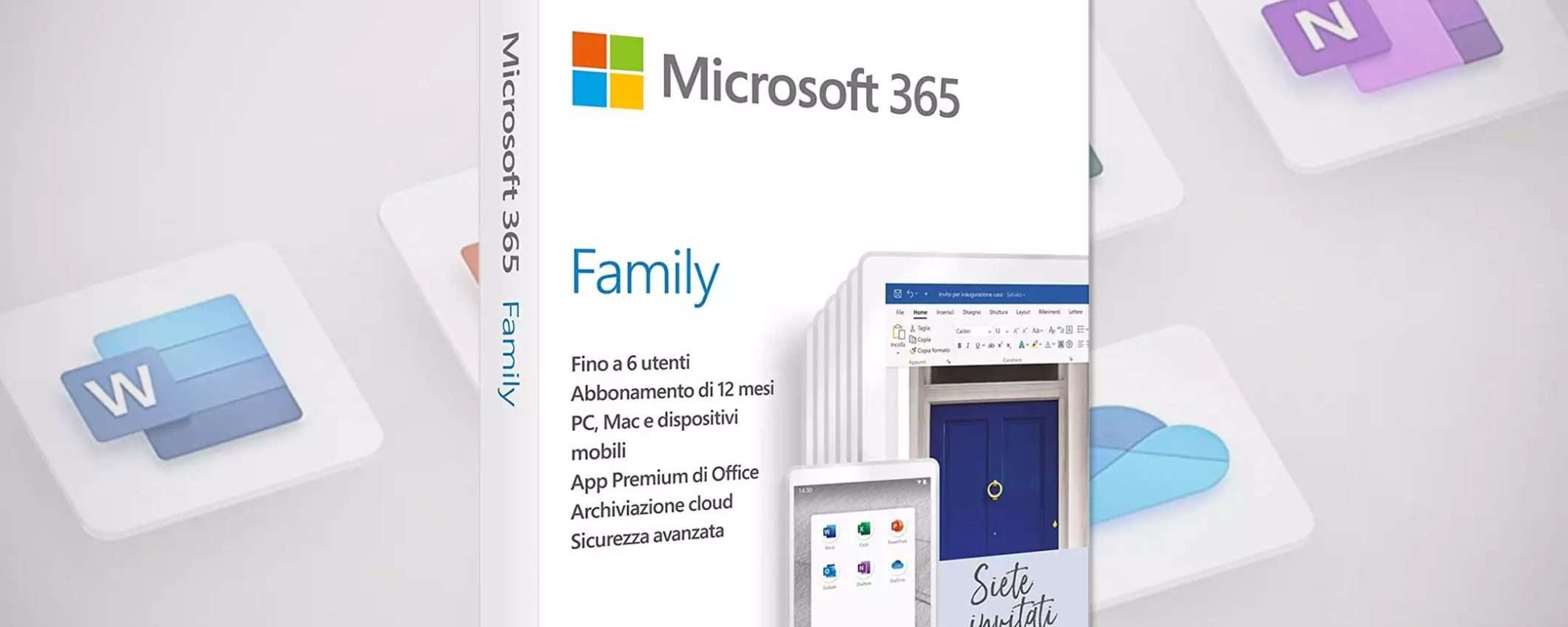 Microsoft 365 Family: abbonamento annuale in SUPER SCONTO su Amazon (-44%)