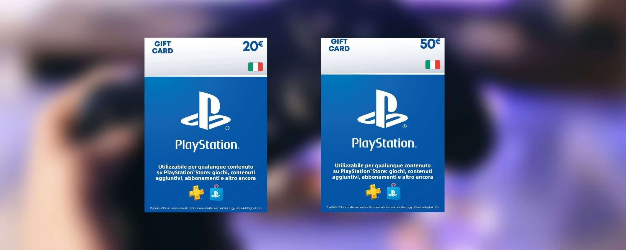 Ricariche PSN in offerta su Amazon: sconti sui tagli da 50 e 20 euro