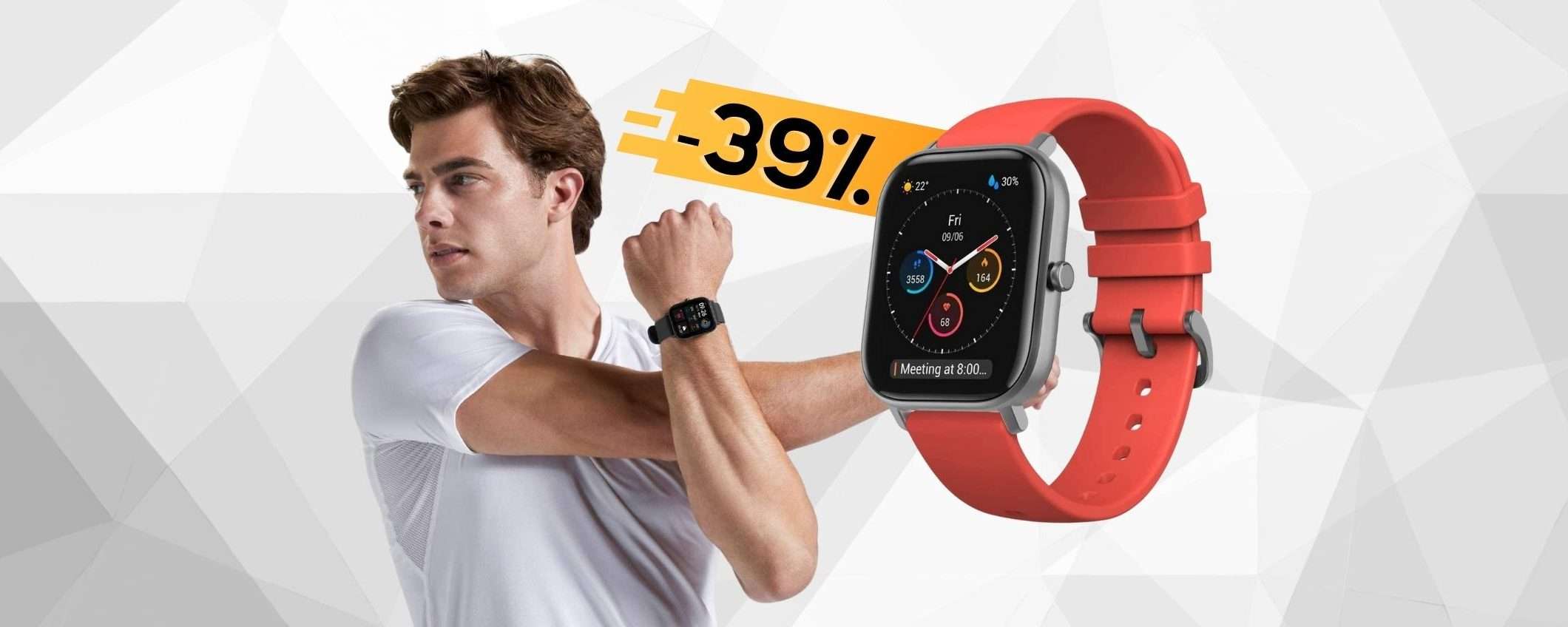 Amazfit GTS: smartwatch ECCEZIONALE a prezzo WOW (-39%)