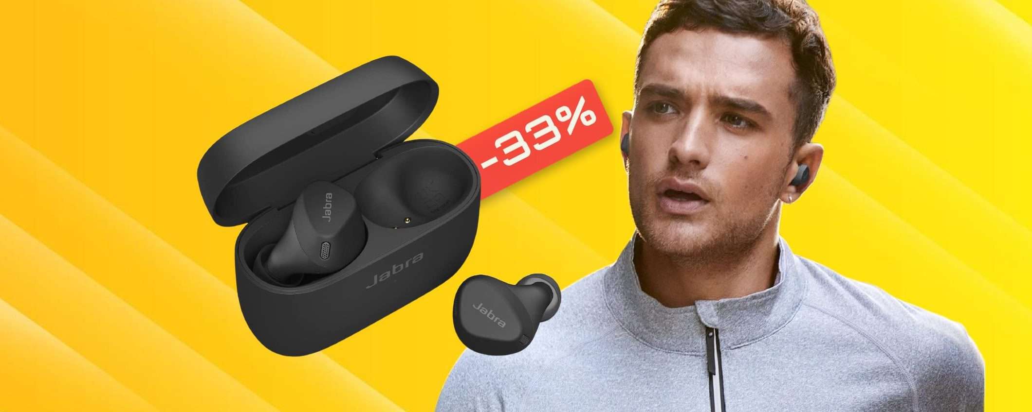 Auricolari Jabra con Alexa, per gli sportivi sono IRRINUNCIABILI (-33%)