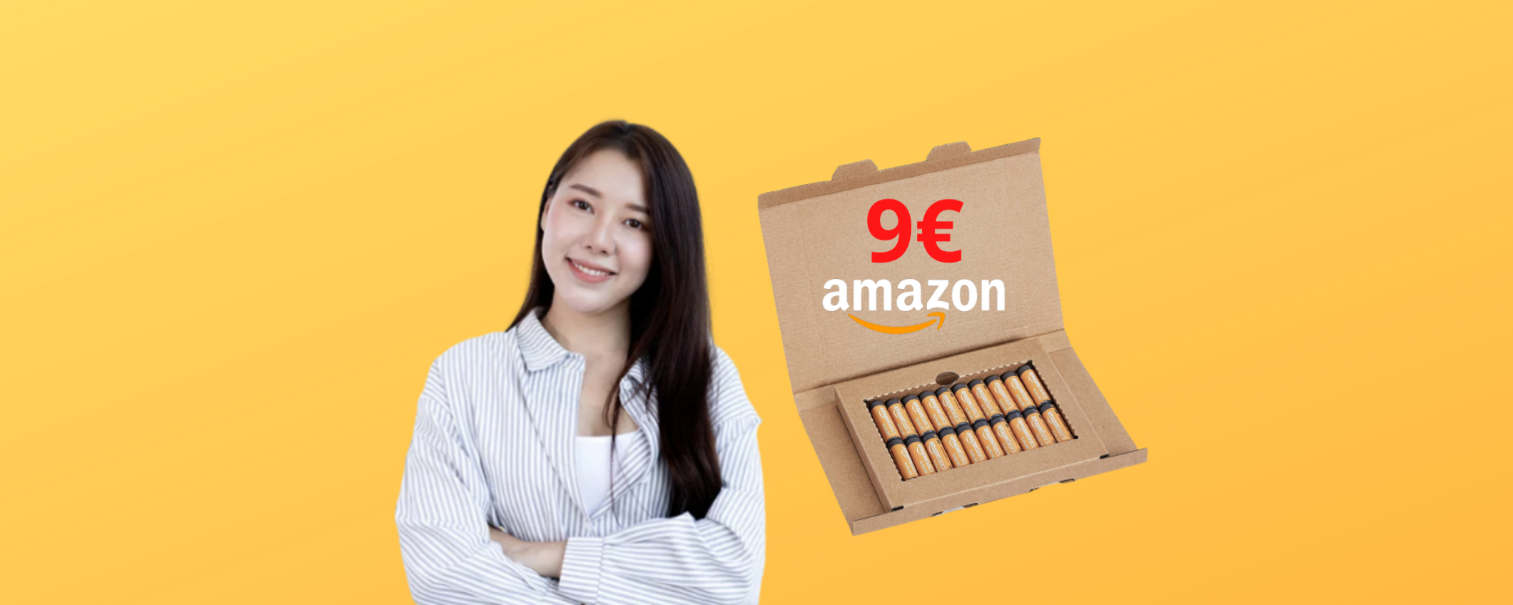 20 batterie alcaline AAA Amazon Basics a soli 9€ (DURATA INFINITA)