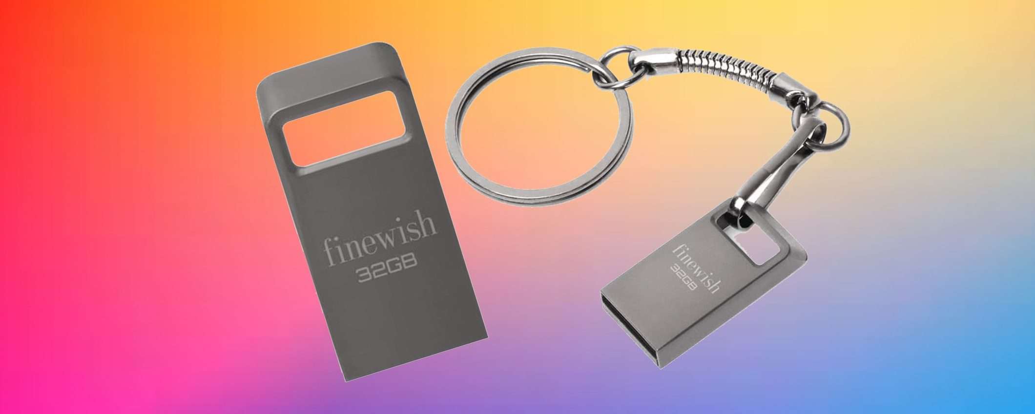 32 GB a portata di chiavi: MINI chiavetta USB che porti a casa con 5€