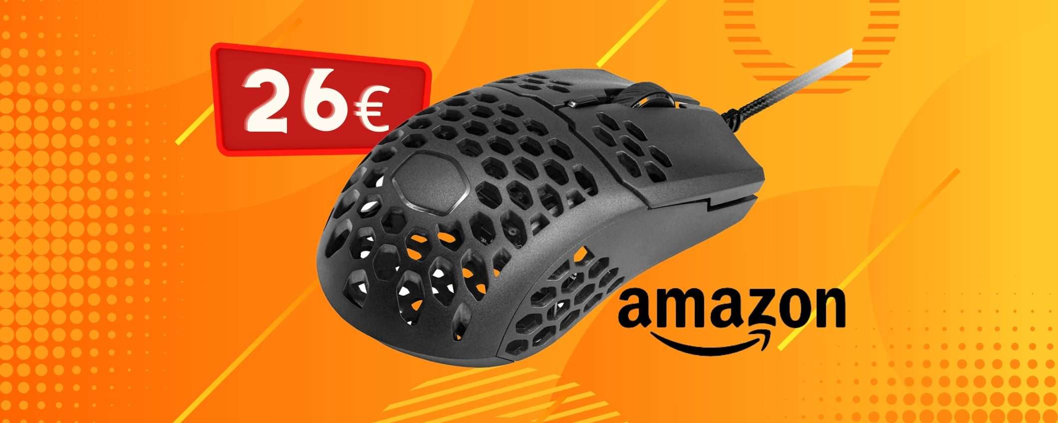 Cooler Master MM710: il mouse gaming ultraleggero a 26€ su Amazon