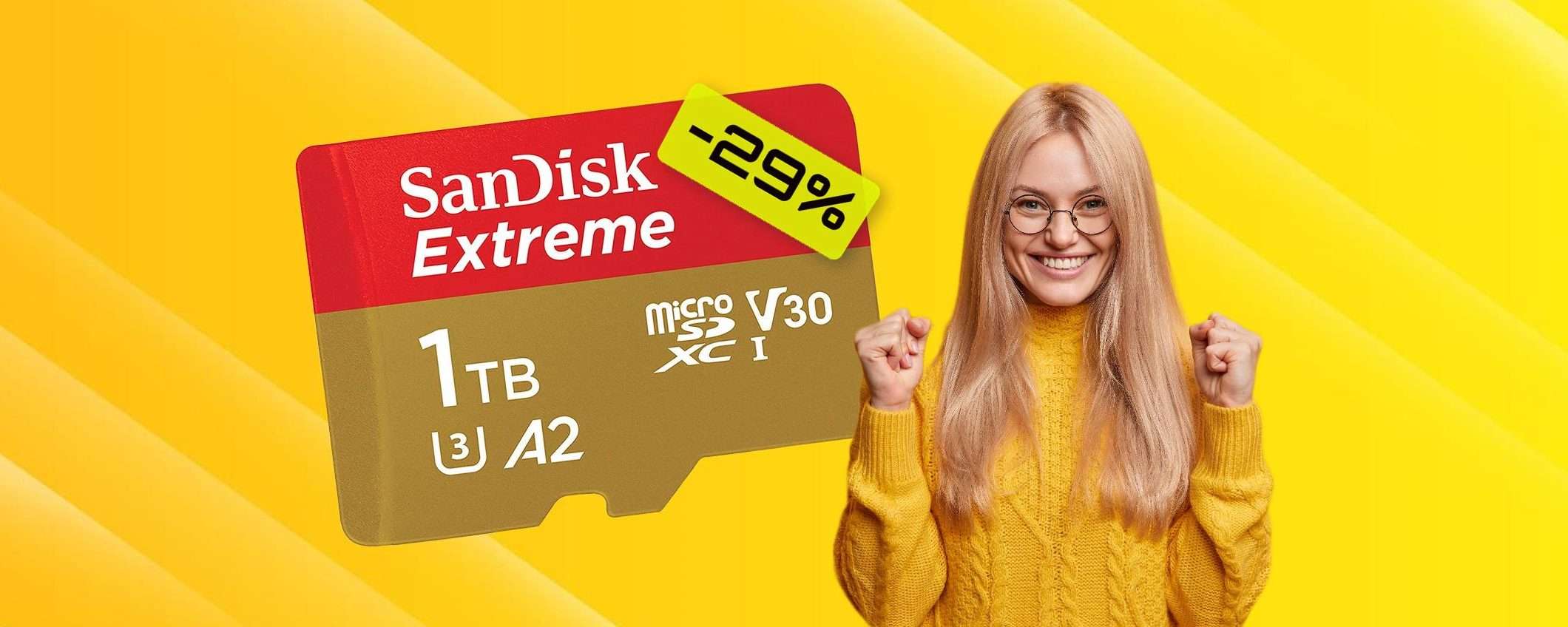 MicroSD 1TB: la più SPAZIOSA ad un prezzo mai visto prima (-85€)