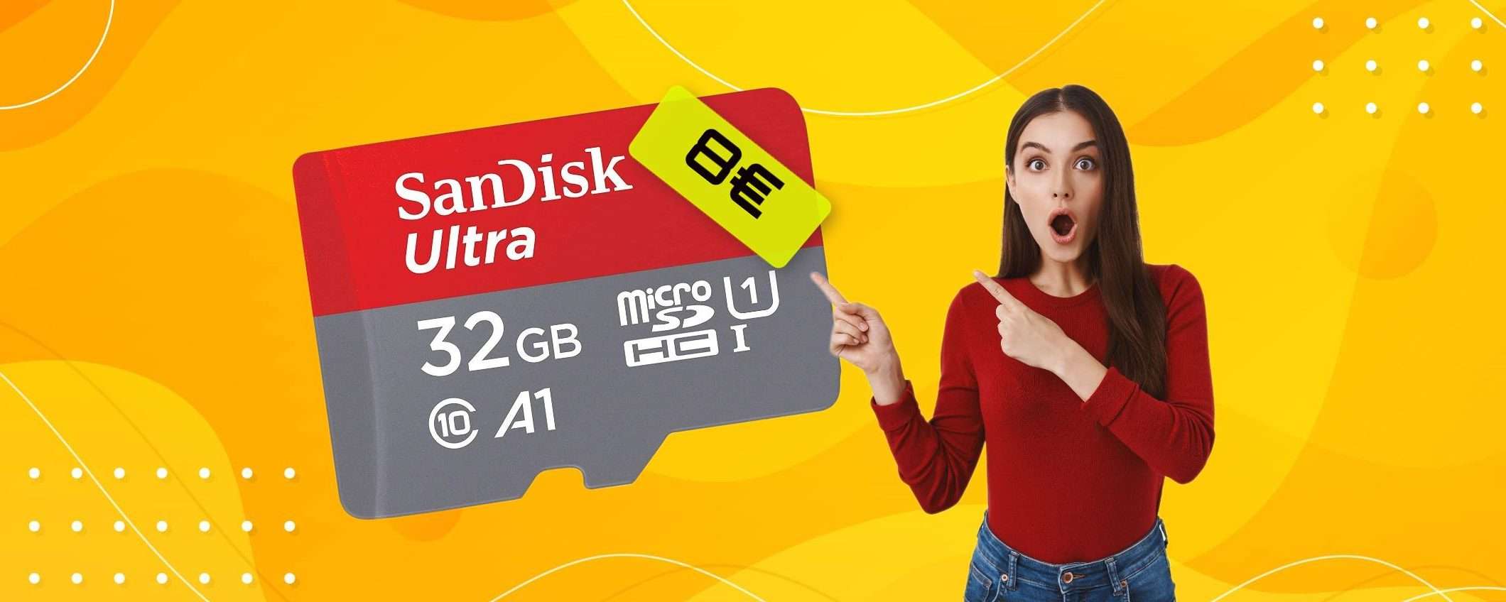 MicroSD SanDisk 32GB: fai rinascere il tuo smartphone con soli 8€