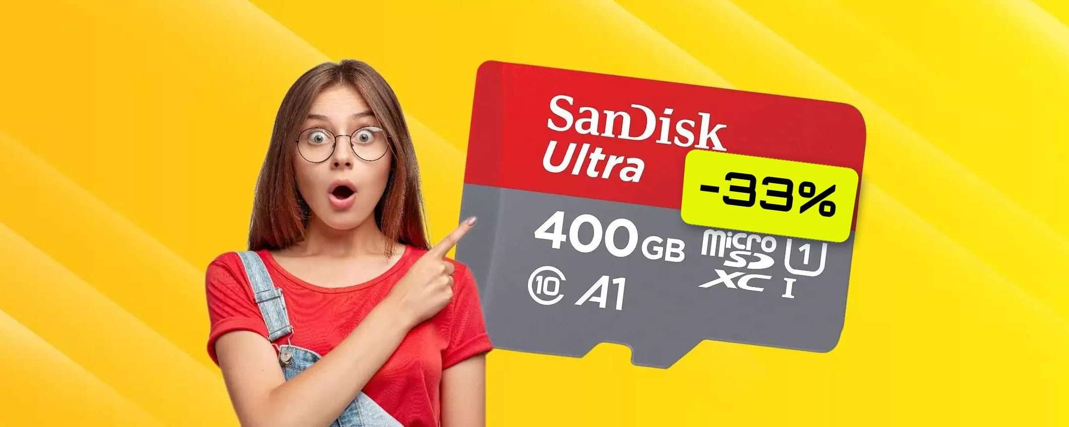 MicroSD 400GB: velocità STELLARE e memoria INFINITA a soli 59€