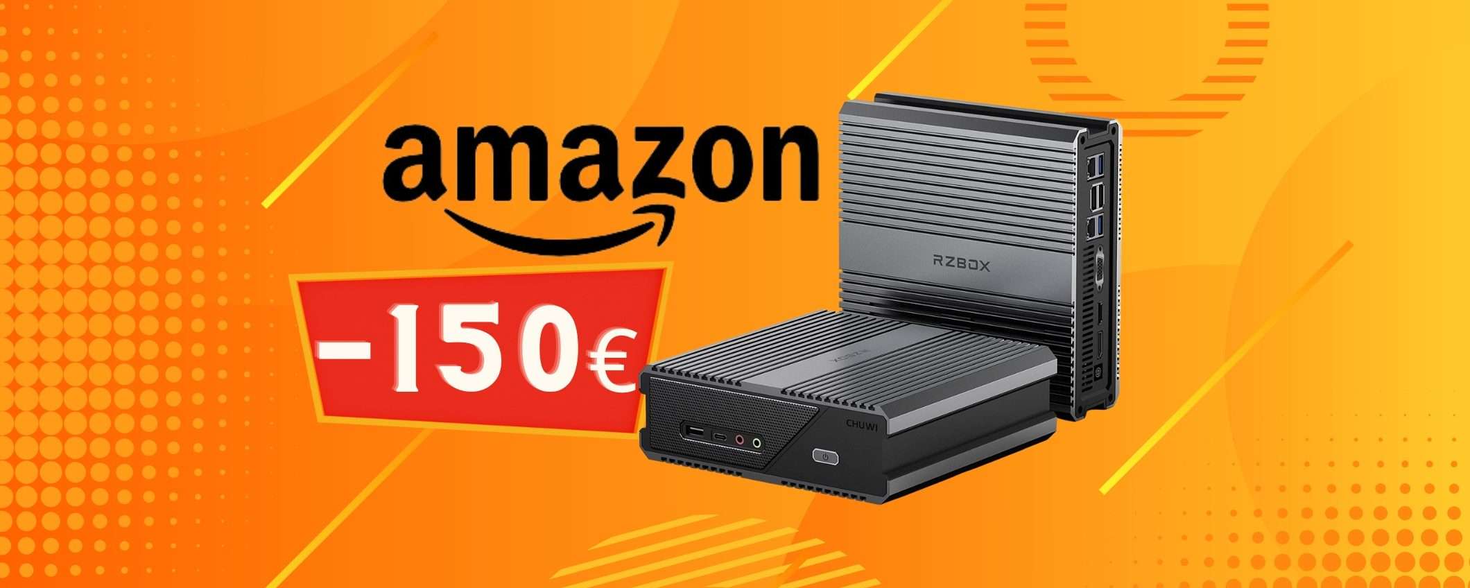 Mini PC con Ryzen 7, 16GB di RAM e SSD da 512GB a 150€ in MENO