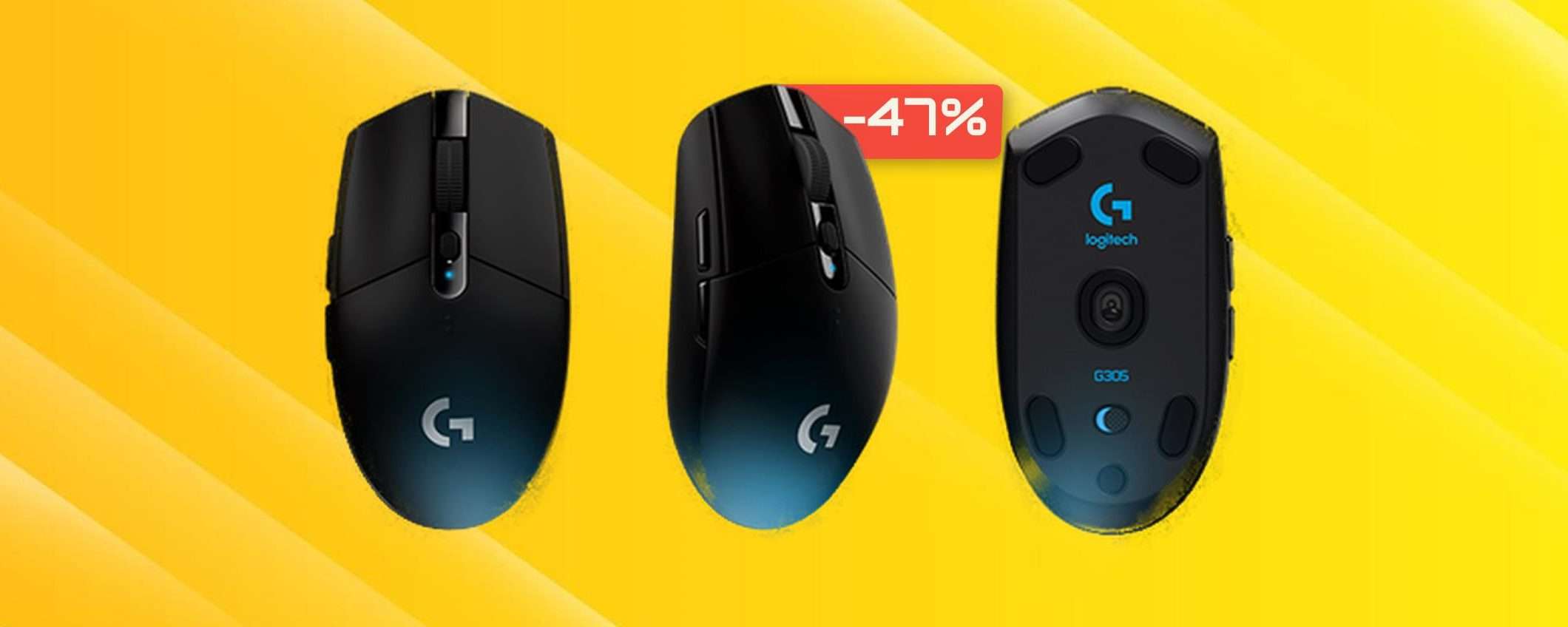 Mouse Logitech da gaming: non esiste di meglio con appena 32€