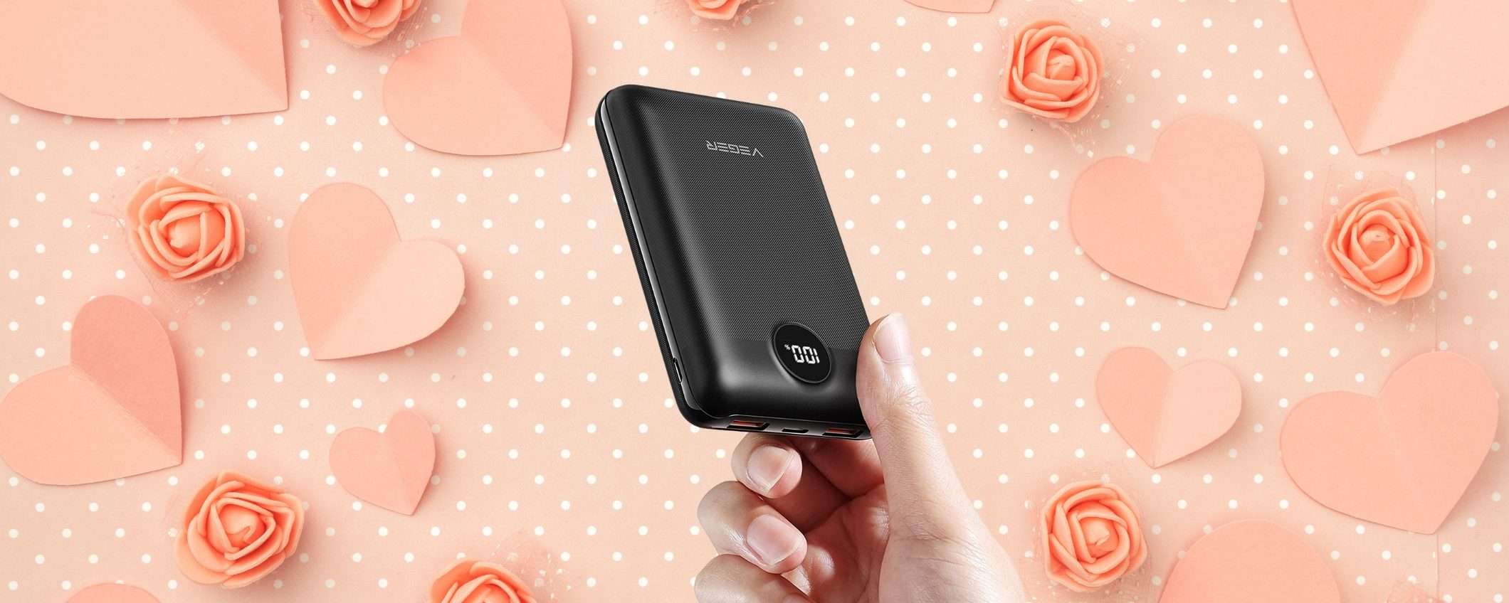 Power Bank 20000mAh, 4 ricariche sul tuo smartphone OVUNQUE