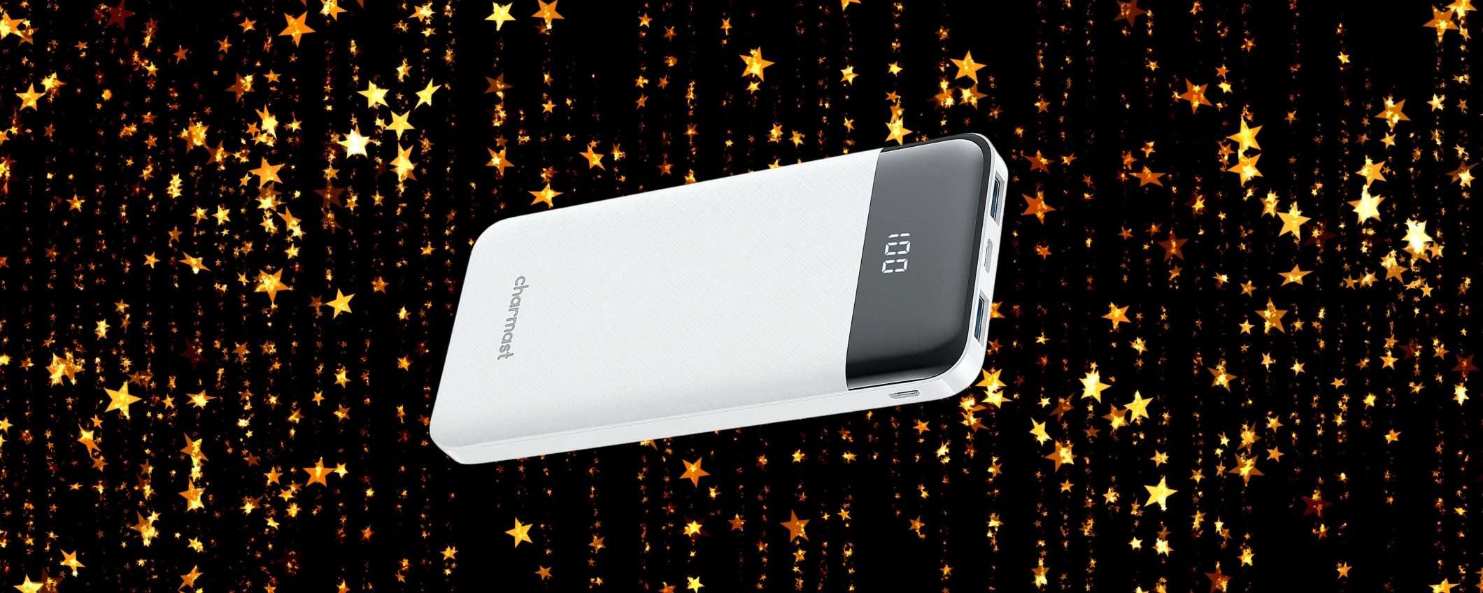 Power bank 10400mAh: sottile quanto il tuo smartphone, ha 3 ricariche