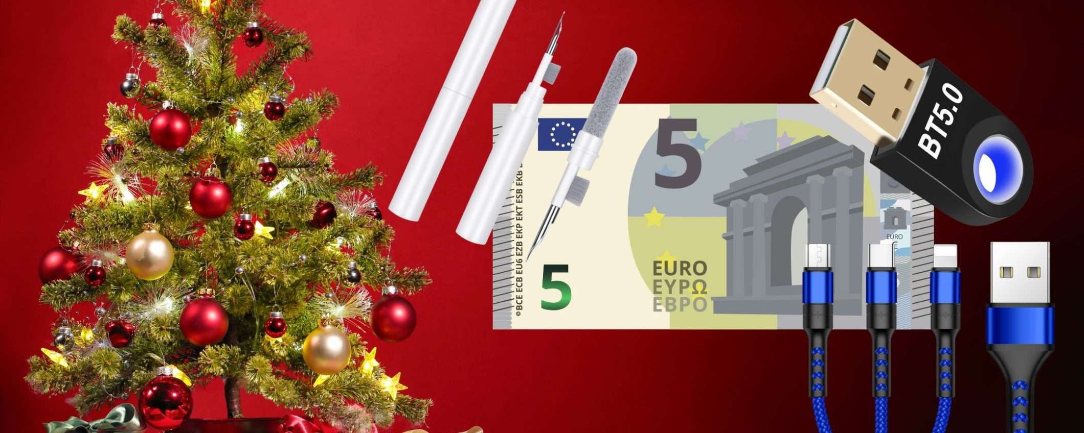 Natale tech a 5€: 5 gadget UTILISSIMI a mini prezzo (arrivano in tempo)