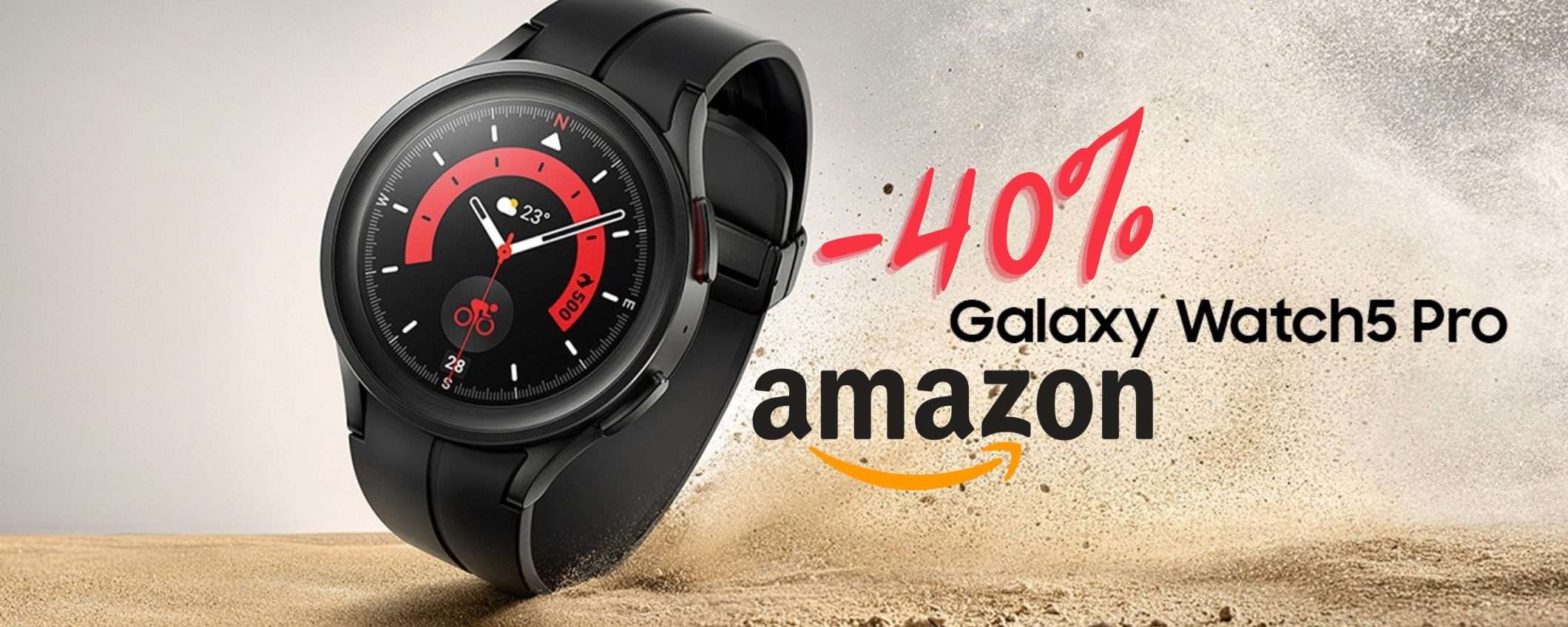 Samsung Galaxy Watch5 Pro a 199€ in MENO (Amazon)