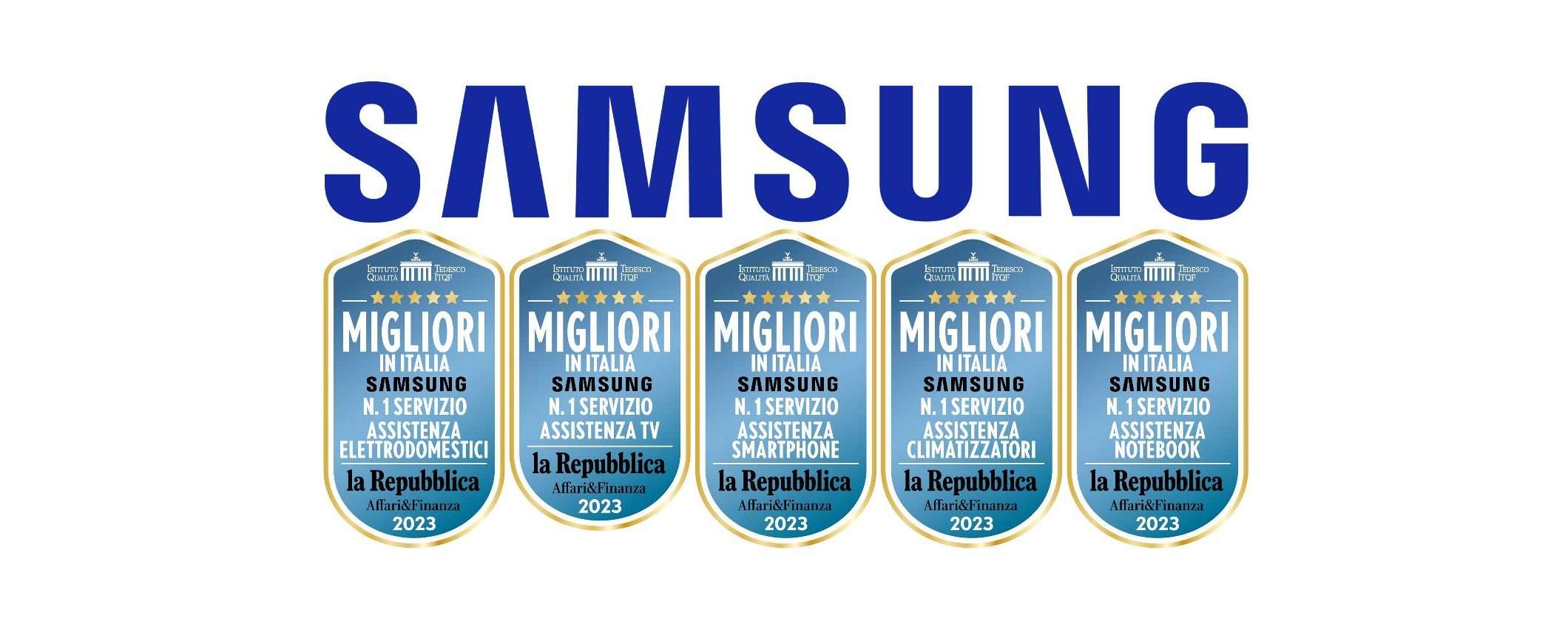 Samsung è ancora al primo posto in Italia per il servizio post-vendita