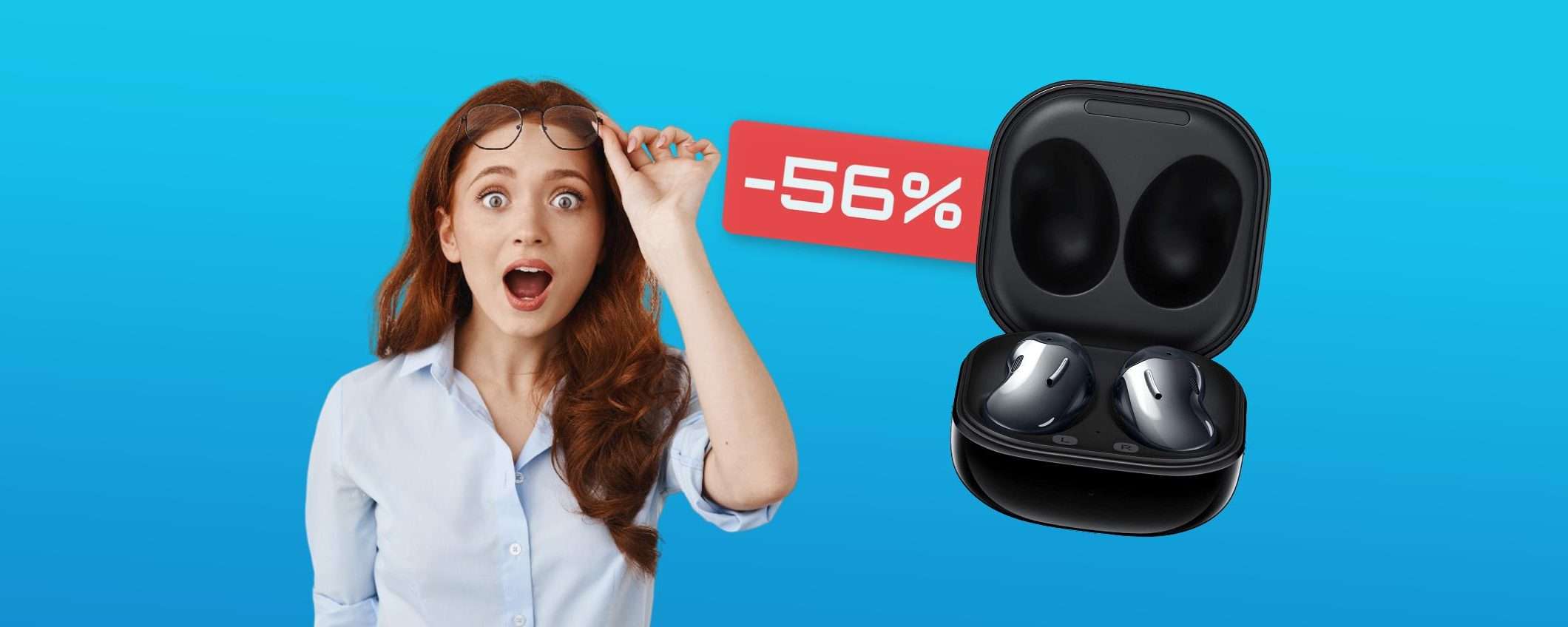 Samsung Galaxy Buds Live a meno di METÀ PREZZO su Amazon (74€)