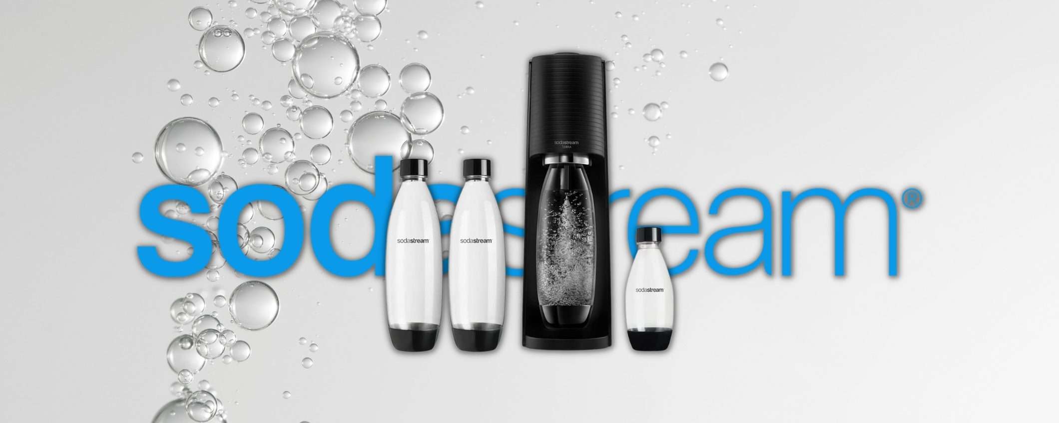 Sodastream e crei l'acqua e le tue bibite preferite A CASA