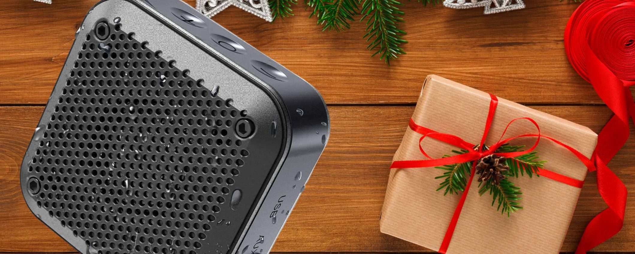 Speaker wireless ROBUSTISSIMO a 14€: sconto 80%, regalo di Natale WOW