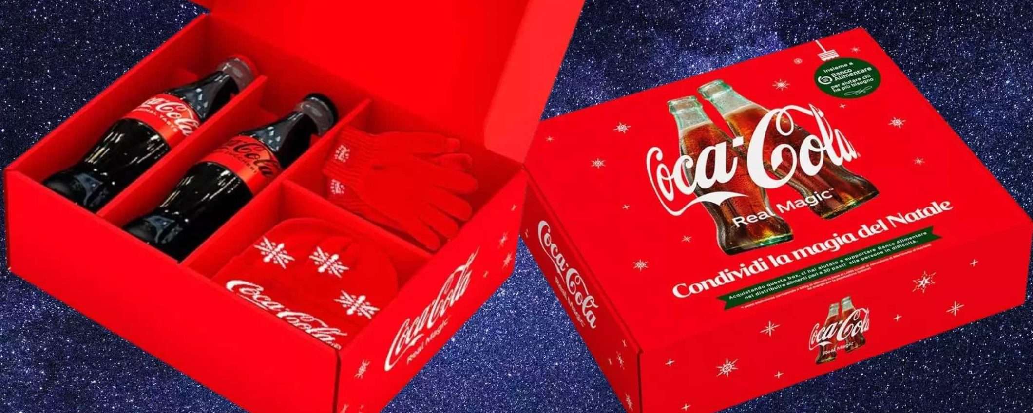 Coca Cola: 11€ per la box di Natale limitata e doni 15 pasti in beneficienza