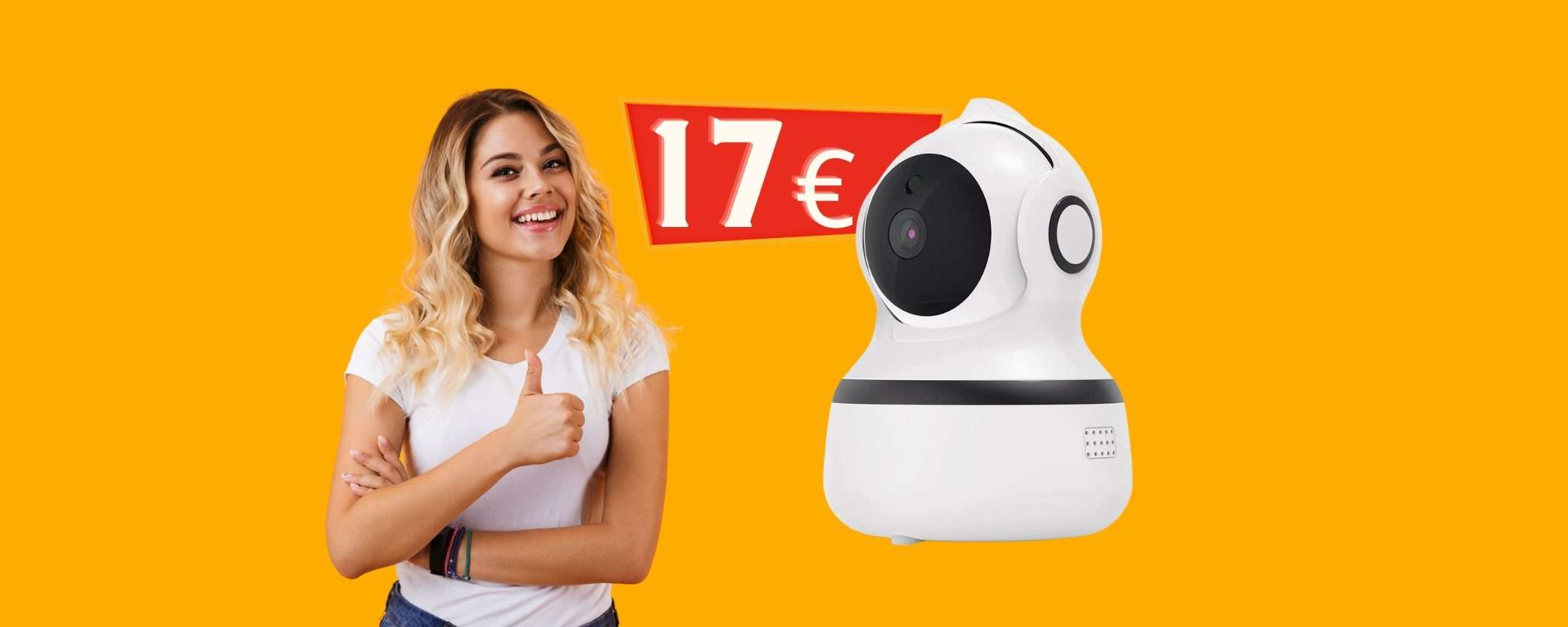 Telecamera di sicurezza WiFi a prezzo RIDICOLO, 17€ circa ed è tua