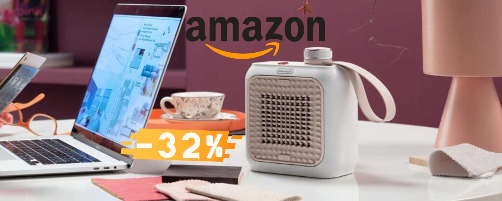 È tornato il mini termoventilatore De'Longhi in SUPER SCONTO (-32%)