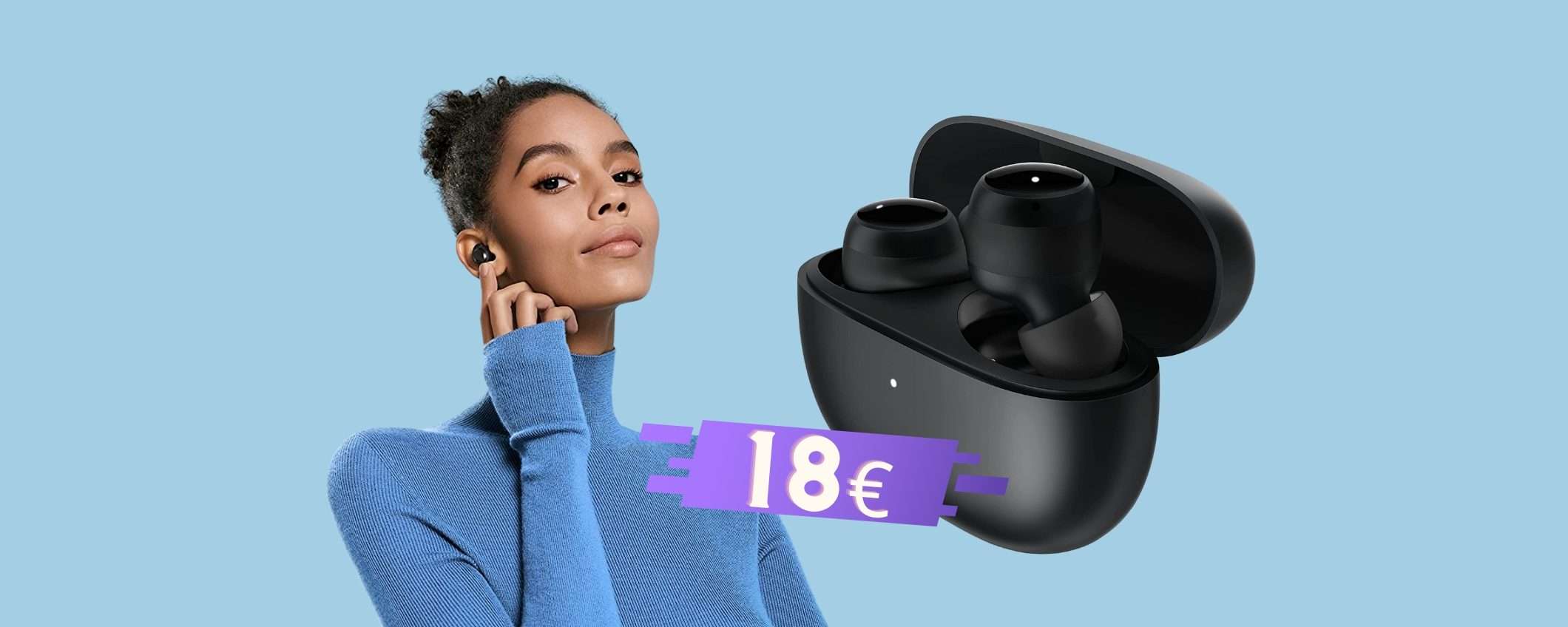 Xiaomi Redmi Buds 3 Lite a prezzo REGALO, circa 18€ e sono tue