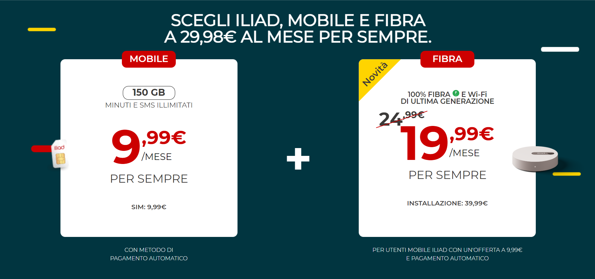 Fibra Iliad PROMO